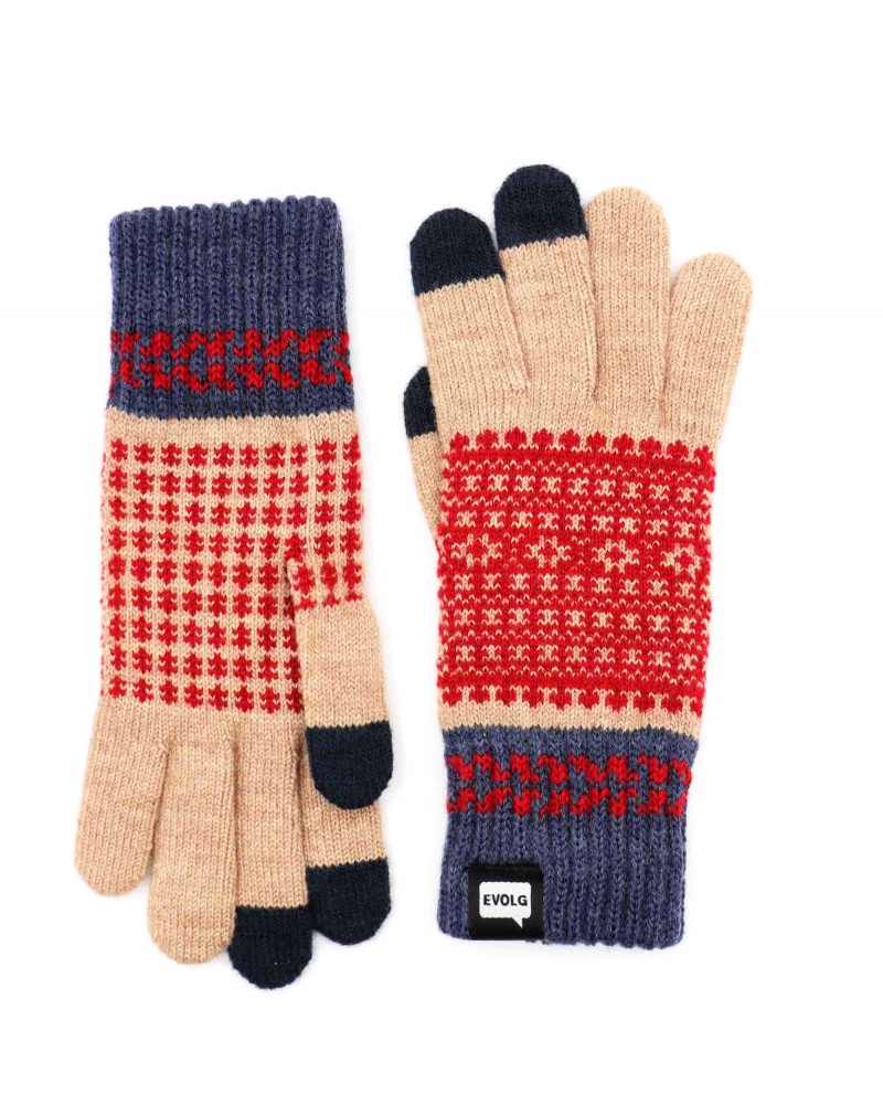 FLEUR EVOLG GANTS TRICOT UNISEXE TAILLE UNIQUE DÉCONTRACTÉ 5 COULEURS